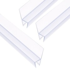 Glass Shower Door Side Seal 47" Long for 5/16" Glass H-Type Seal Strip, Clear