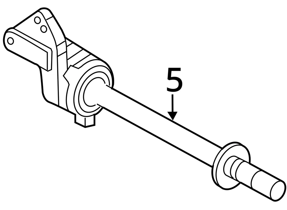 Ford Fusion 2010-2012 eje pasajero delantero CV C/V JJSJ8 Foto 4 de 4
