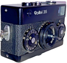 Rollei 35 Black Zeiss Tessar 40mm f3.5 Tested Working Compact Classic