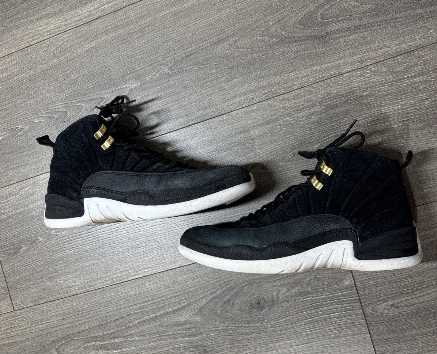 スニーカー NIKE AIR JORDAN 12 RETRO REVERSE TAXI Nike Air Jordan 12 Retro Reverse Taxi 130690-017 Mens Sz 9.5 | eBay