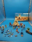 Vintage Playmobil 3733 Native American Indian Camp Used [Many Extra Peices] J2