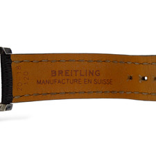 Breitling Transocean Chronograph 38 Black Dial Leather Band Steel Box Paper 2015 13