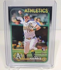 2024 Topps Update Series #US199 Brett Harris (RC) A's Athletics MLB Baseball 