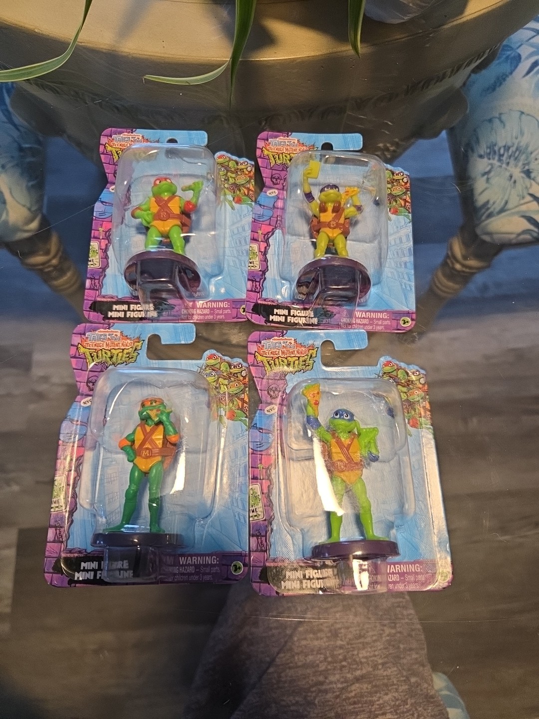 Tales of the Teenage Mutant Ninja Turtles Mini Figures Toy Dolls .All 4 Included