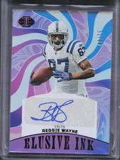2023 Panini Illusions Reggie Wayne Elusive Ink Auto Black /75 Colts