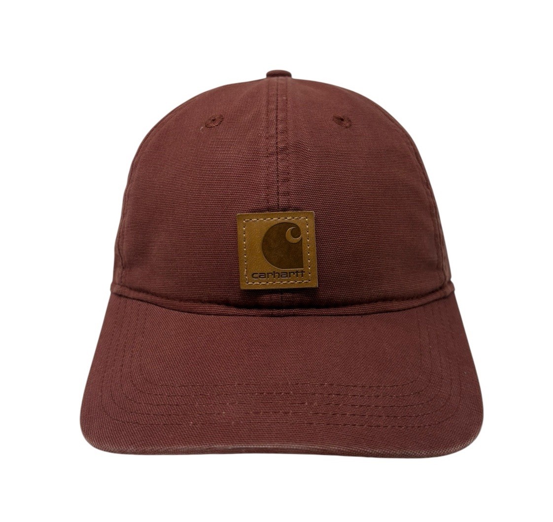 Carhartt Strapback Square Patch Hat Cap Chestnut … - image 1