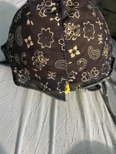 du-rag navy blue rare bandana print 1990s vintage 