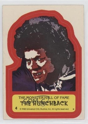 1980 Topps Creature Feature You'll Die Laughing The Hunchback #4 0e5c