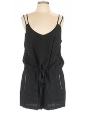 Lou  Grey Women Black Romper L