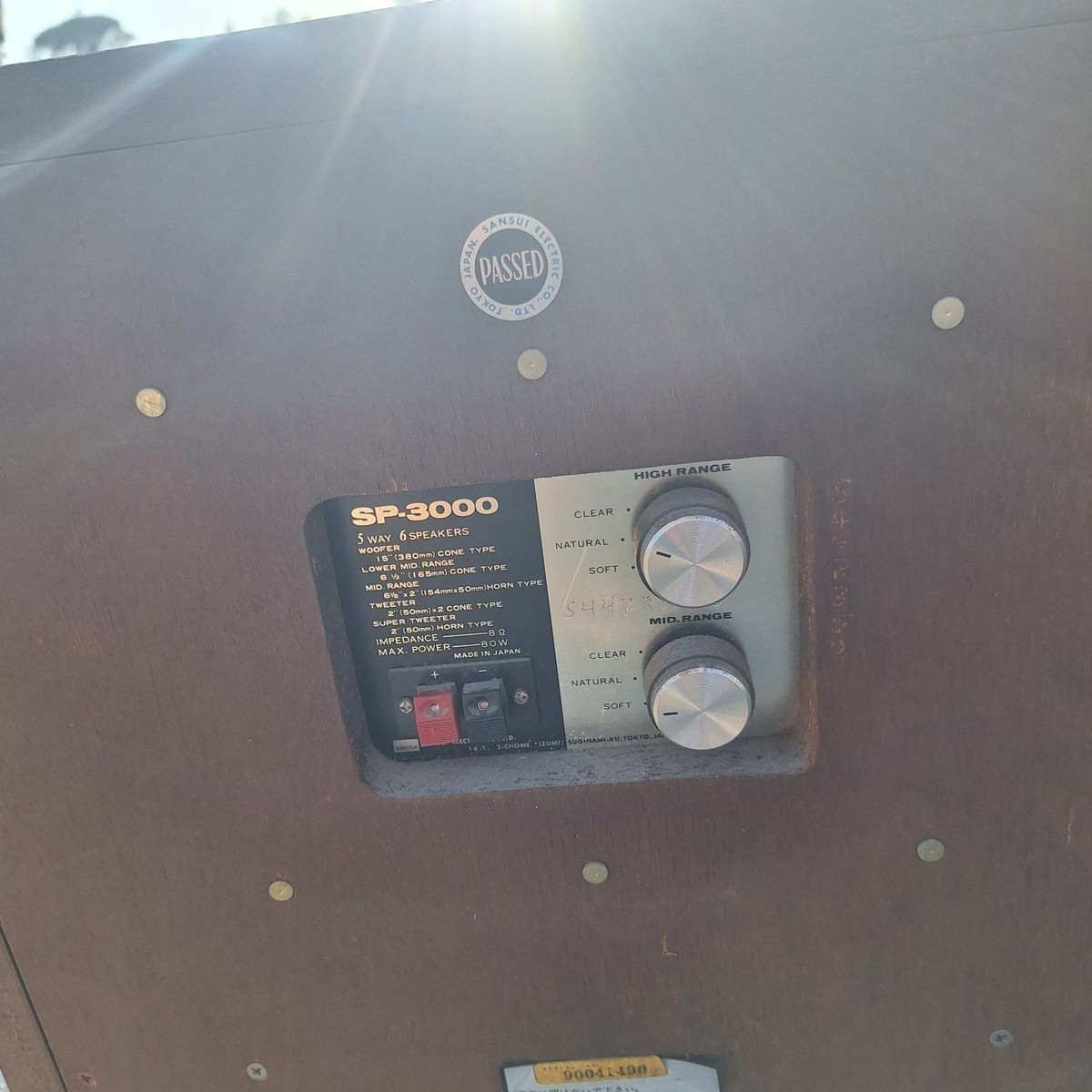 Vintage Sansui SP-3000 5 Way 6 speaker 15
