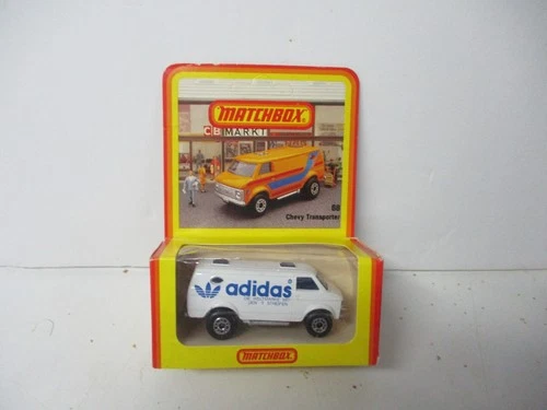Matchbox Lesney Superfast SF68 Chevy Van "ADIDAS", German blister box