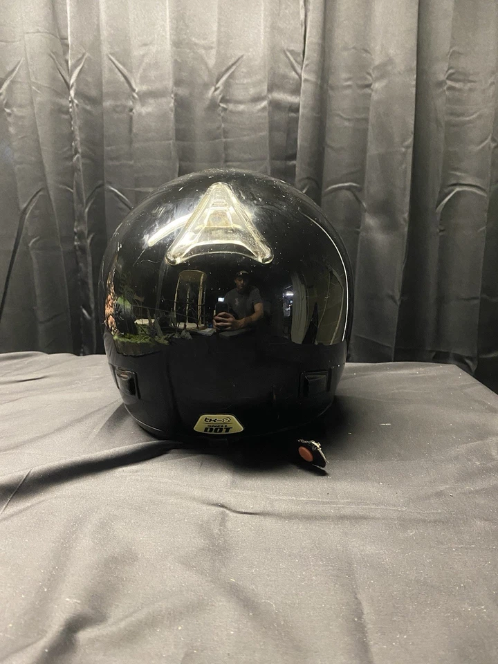 Used Black KBC Motorcycle Helmet Size Medium! - Image 3 of 4