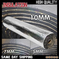 Camper Van Insulation Thermal Sound Deadening Thermo Foil Foam 10mm Sticky Back