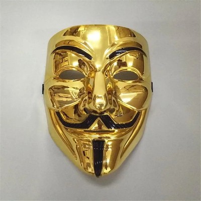 V for Vendetta Mask Fawkes Anonymous Halloween Cosplay Party Costume