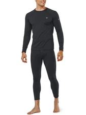 Thermal Underwear for Men Long Johns Fleece Lined Base Layer Set for Winter T...