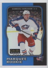 2017 O-Pee-Chee Platinum Retro Marquee Rookies Rainbow Blue Gabriel Carlsson 1tr