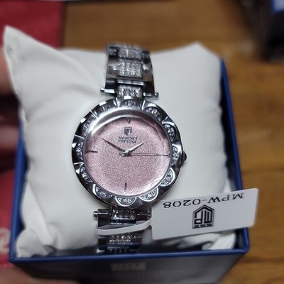 Montres Prestige X Invicta MPW-0208 Lady Steel Pink Dial Quartz Watch 33mm