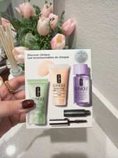Clinique Discover Clinique Set Moisture surge,Scrub,Makeup Remover,Mascara NEW