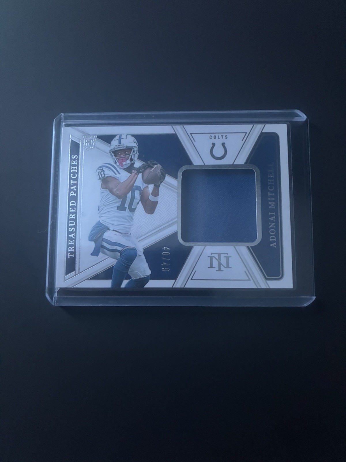 2024 Panini National Treasures - Patches Adonai Mitchell #TP-AML /49 🔥🔥🔥