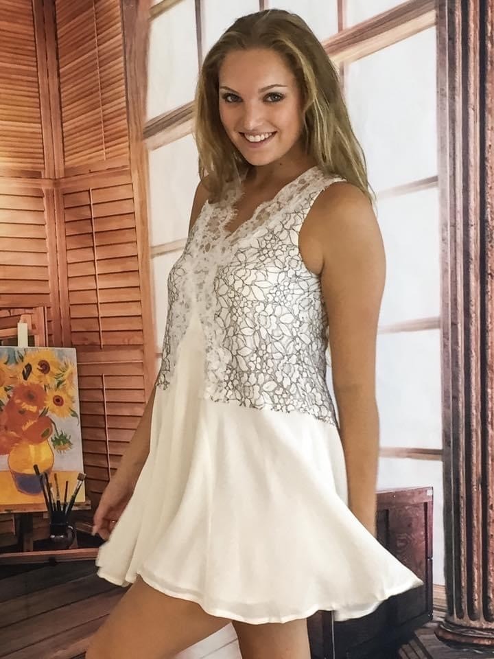 NWT White Lace Trim A-Line Mini Dress Tunic | Romantic Boho Coquette Whimsigoth image 6