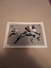Vintage Nike Poster Card "Barry Sanders"