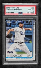 2019 Topps Utz Clayton Kershaw #32 PSA 10 GEM MT