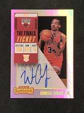 2018-19 Panini Contenders #114b Wendell Carter Jr. The Finals Ticket Auto /25