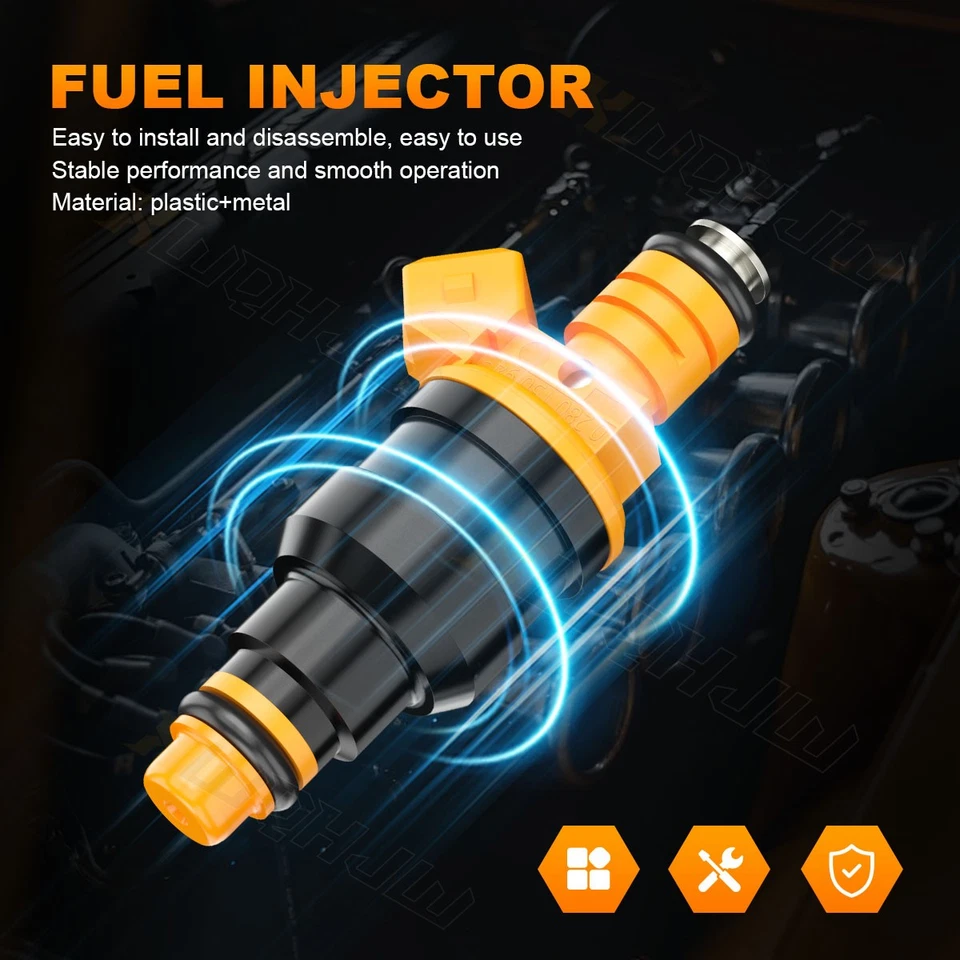 19lb Injectors 4-Hole Spray Pattern fit Gt 5.0 4.6 1986-2002 For Ford Mustang - Image 2 of 4