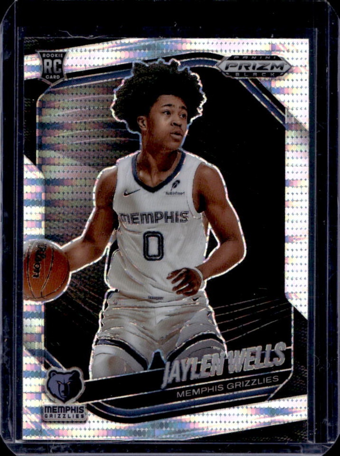 2024-25 Prizm Black Jaylen Wells RC Pulsar Prizm #34 Grizzlies