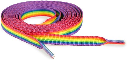 Gay Pride Rainbow gestreifte Schnürsenkel für Sneaker, Stiefel, Schuhe und mehr -... - Bild 2 von 7