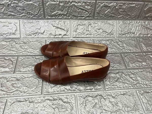 Women Bally Heels Brown Leather 36.5 #5LK8