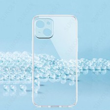 Clear Silicone Cover Phone Case For iPhone 16 Pro Max 15 14 13 12 11 Transparent