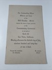 1945-WWII USS Klondike AD-22 Commissioning Ceremony Program-Invitation-Navy — photo 1
