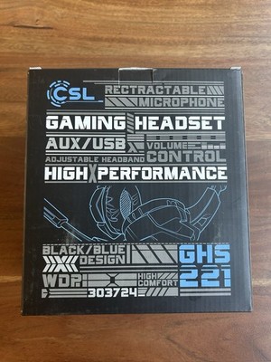 CSL Profi Gaming Headset für PC PS4 PS4 Pro Kabel-Bedienelement