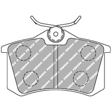 Satz Bremsbeläge Bremsklötze hinten für Audi TT 8N3 8N9 | 26251924