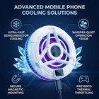 RGB Phone Cooling Fan Low Noise Semiconductor Portable Magnetic For Gaming TMYB