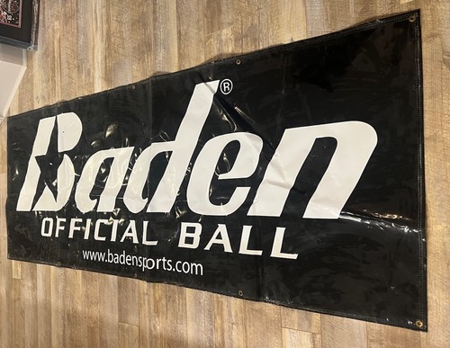 Baden Large Official Ball Banner 94" Wide By 35"Tall Preowned In Great Condition
