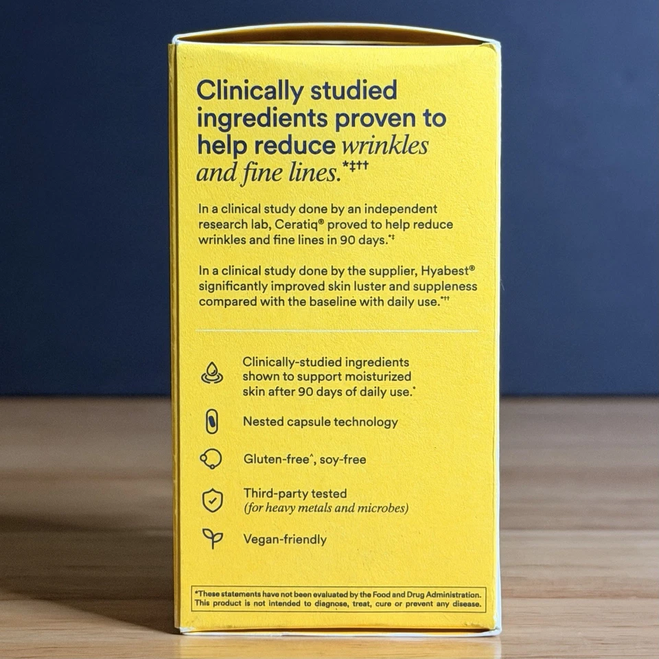 ⚡️NUEVO Suplemento diario de hidratación de la piel Ritual HyaCera soporte para arrugas 30 cápsulas Foto 2 de 3