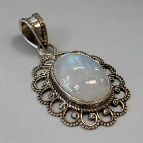 Moonstone Pendant in Sterling Silver 6.73gr - Picture 3 of 3