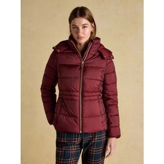 Joules Hadlow Red Showerproof Padded Coat with Hood - 10 12 14 16 - BNWT - Image 4 of 4