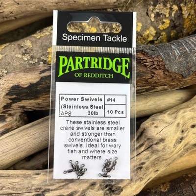 Partridge Power Swivels - for Coarse, Carp, Sea, Pike and Predator Fishing