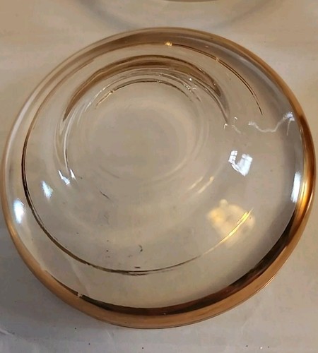 Clear Glass Turkish Teacups and Saucers with Gold Trim on Both ...Set of Eight - Picture 5 of 8