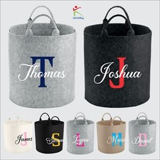 Personalised Name Storage Tub Customised Toy Bag Basket Box Kids Children's Gift