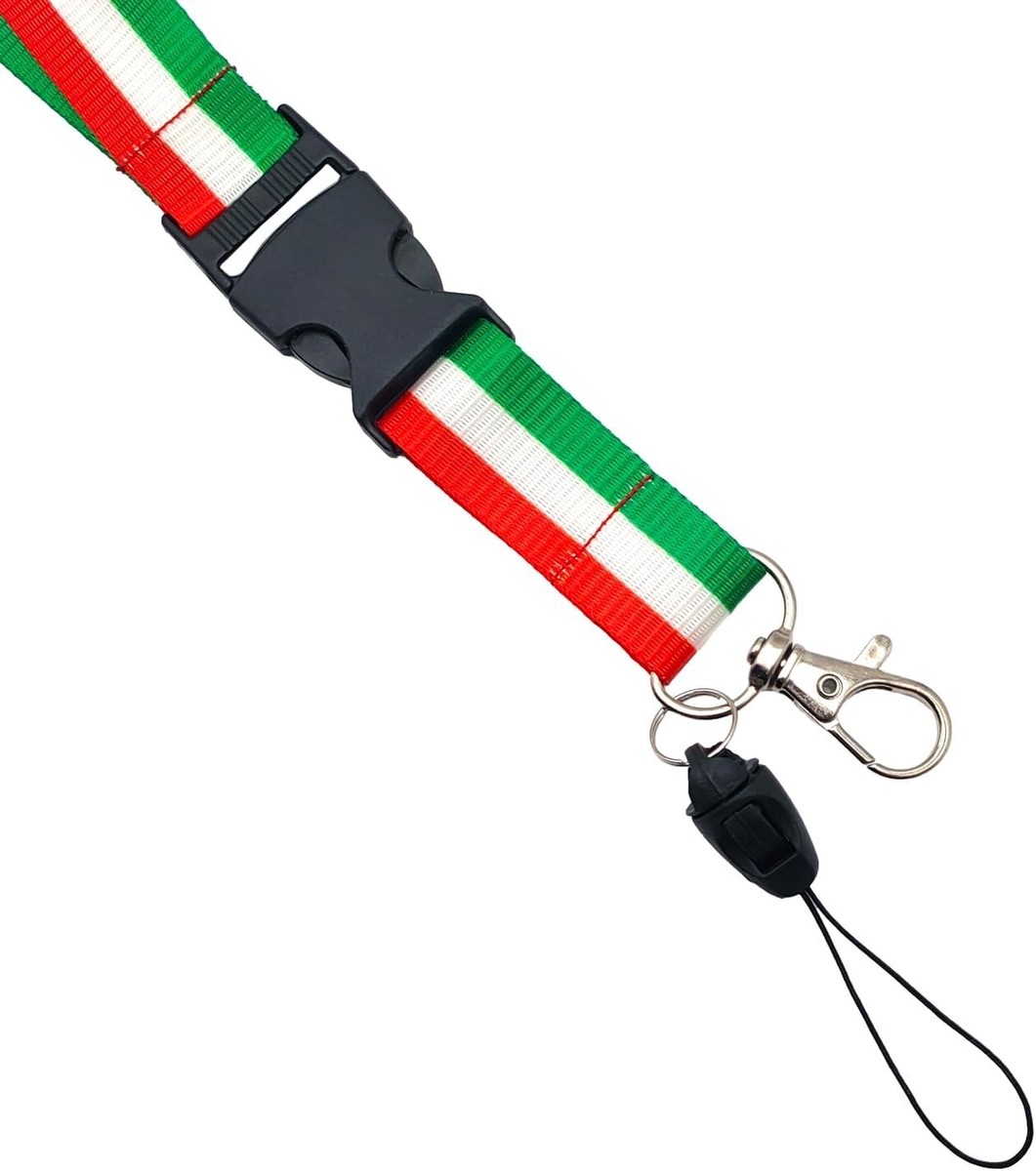 Lanyard Portachiavi Da Collo Tubolare - 45cm, Spessore 8mm, Colorato Con Adesivi - Foto 9