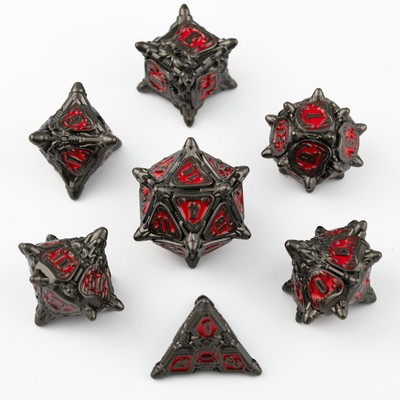 Surpass DND dice Metal dice Dungeons and Dragons dice polyhedral dice for Dun...