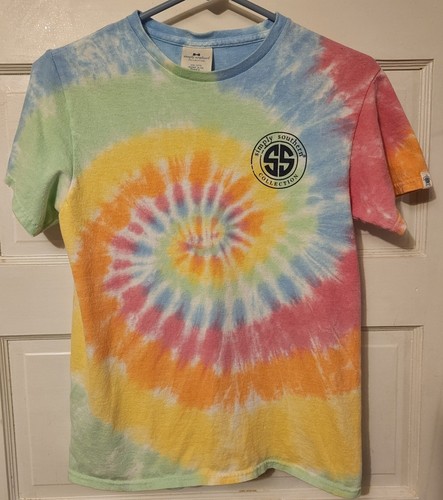 Simply Southern Sandy Paws Salty Kisses Graphic Shirt Tie Dye SMALL