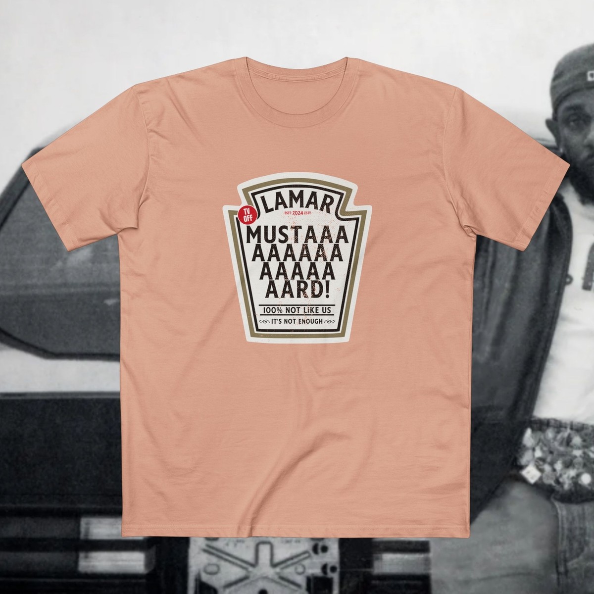 トップス KENDRICK LAMAR OFFICIAL T SHIRT SUNFADED Kendrick Lamar Super Bowl Jersey | Super Bowl LIX Shirt