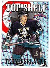 1996-97 TOPPS PICKS TOP SHELF #TS8 TEEMU SELANNE Anaheim Mighty Duck Hockey Card