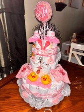 diaper cake baby shower girl