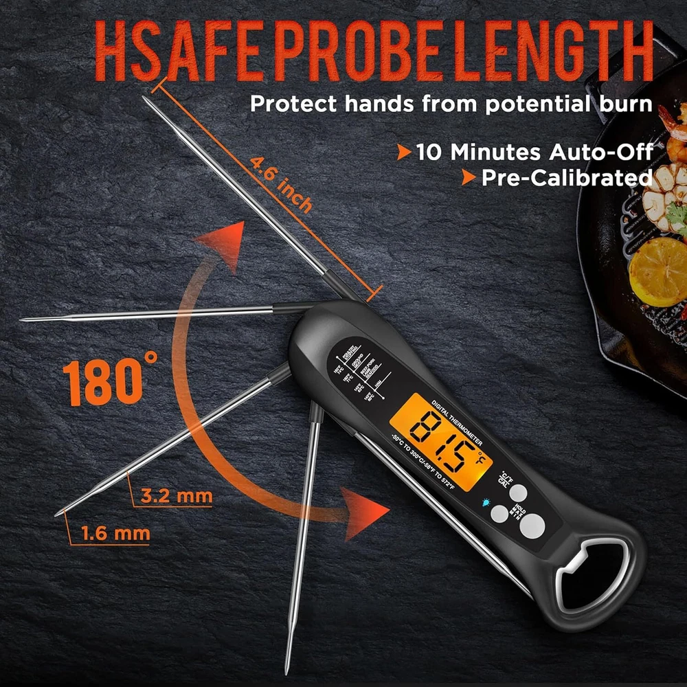 Meat Thermometer Digital, Instant Read Meat Thermometeri for Grill and Cooking,